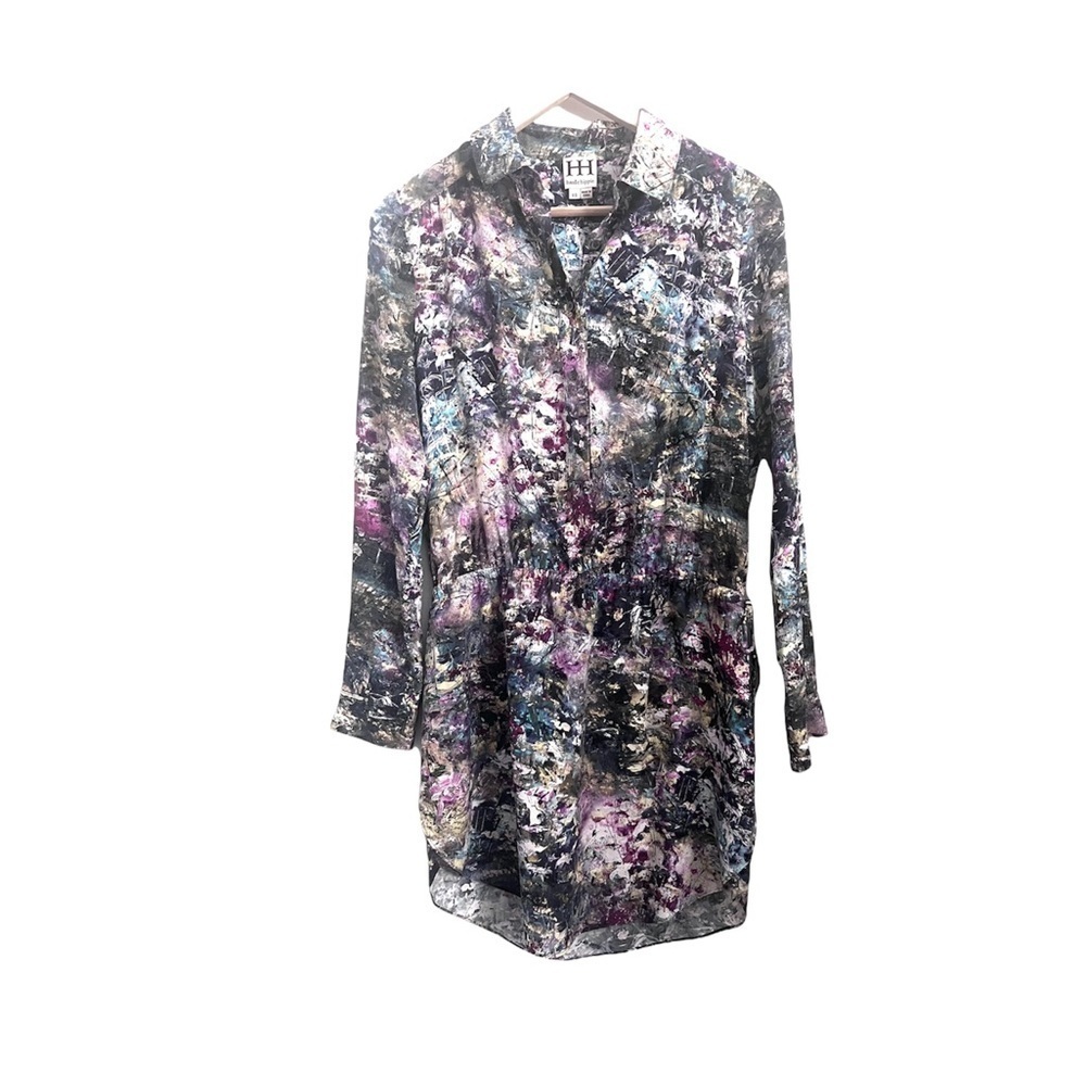 Haute Hippie Long sleeve silk dress